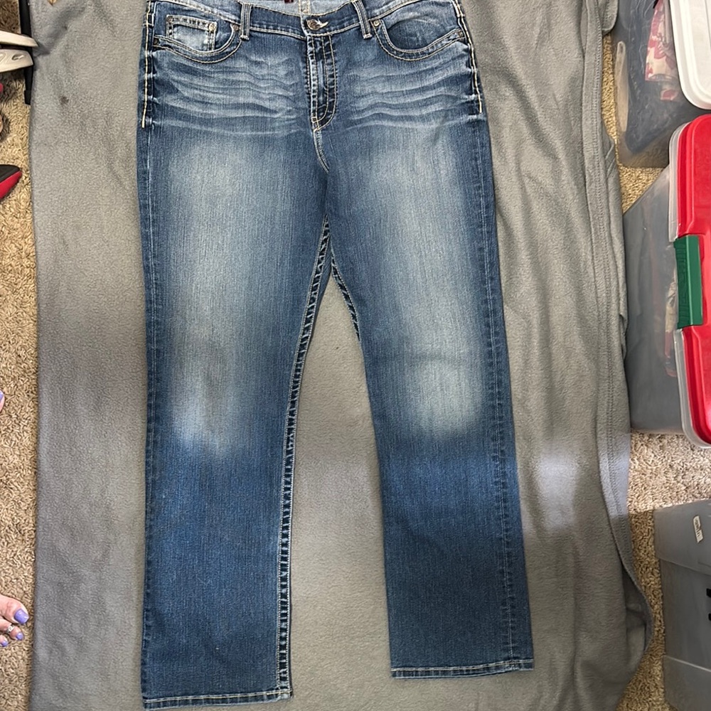 BKE Women's Boot Cut Jeans - Blue